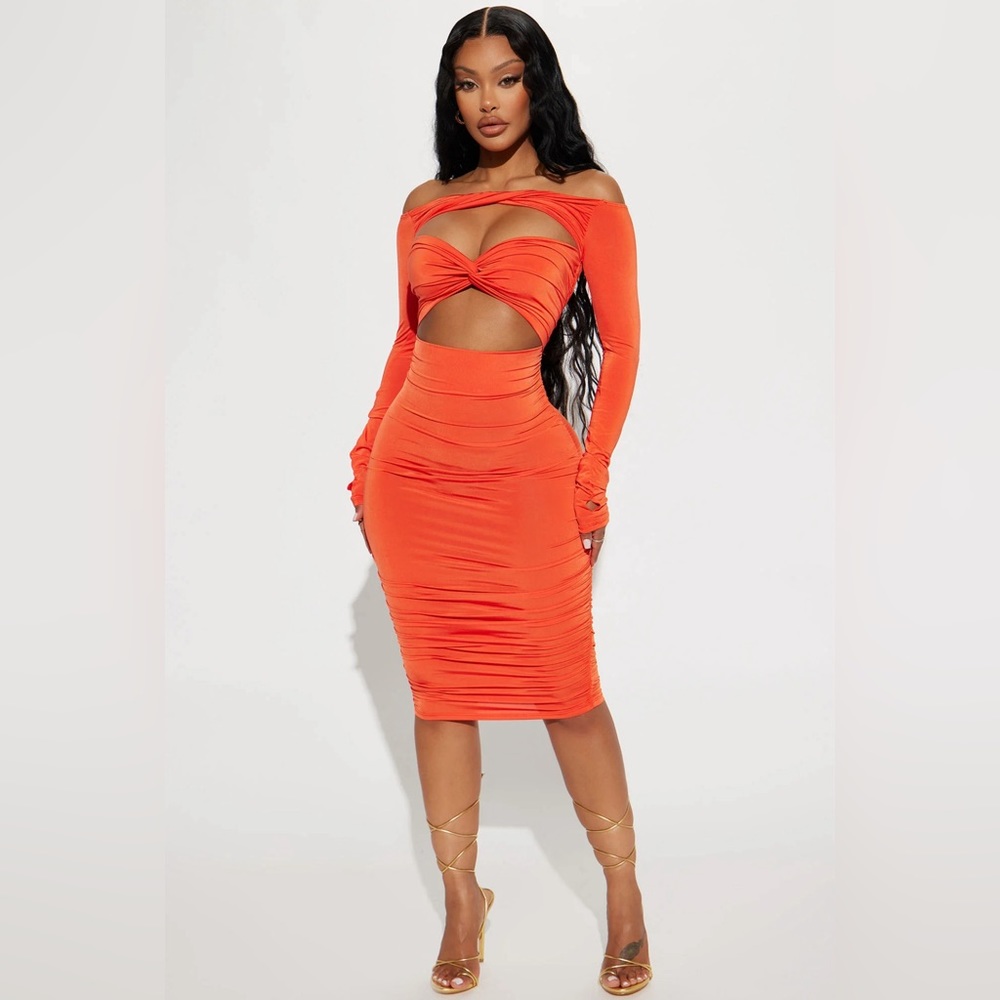 Fashion Nova Kristal Midi Dress